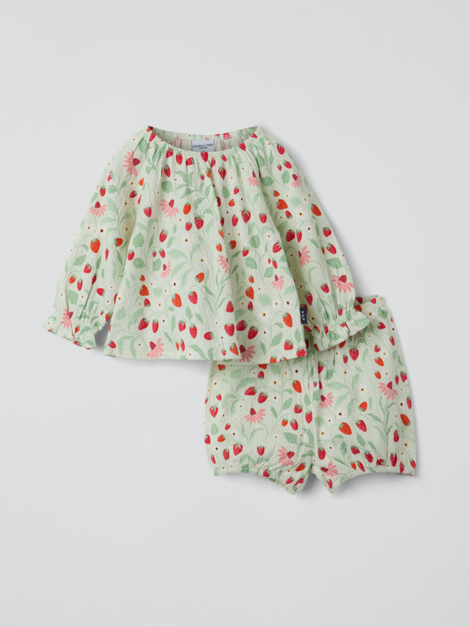 Sett bluse og shorts