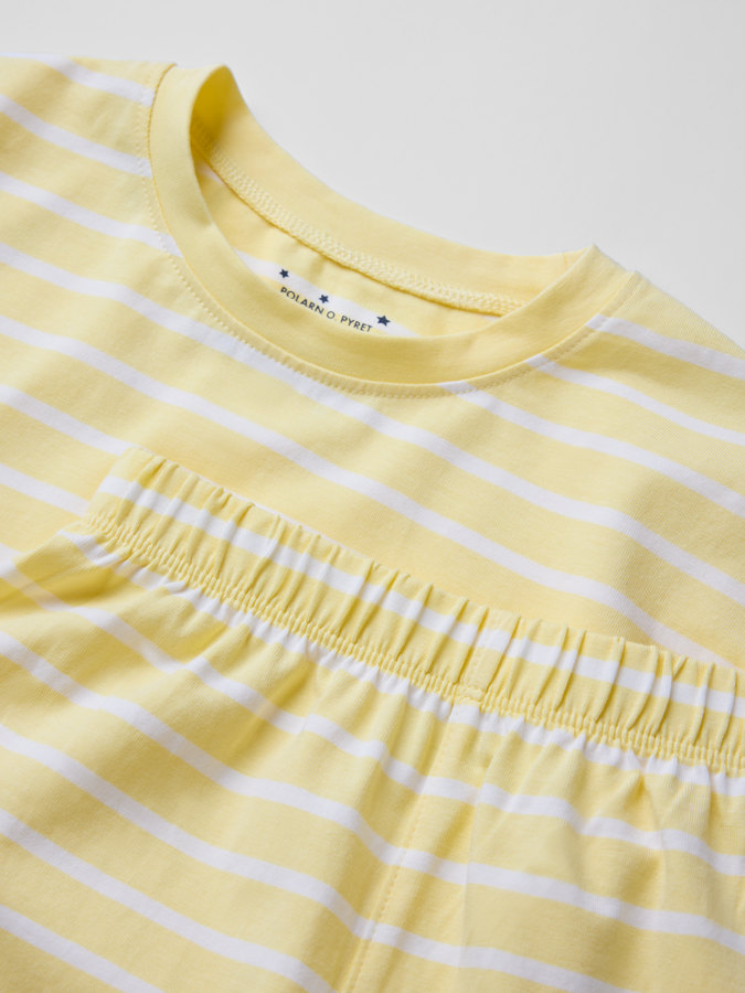 Kortermet pysjamas stripet Kortermet pysjamas stripet