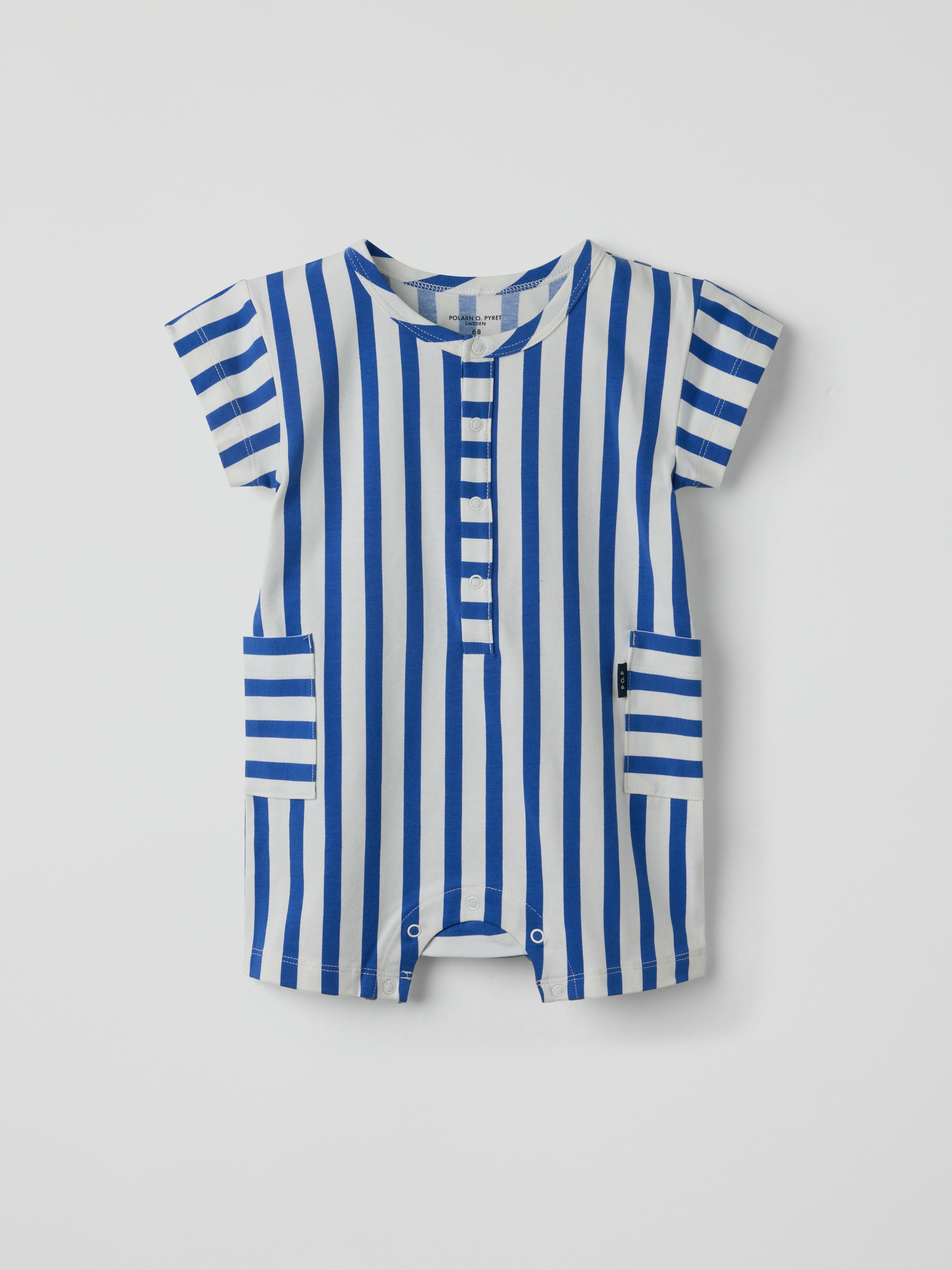 Kortermet jumpsuit stripete