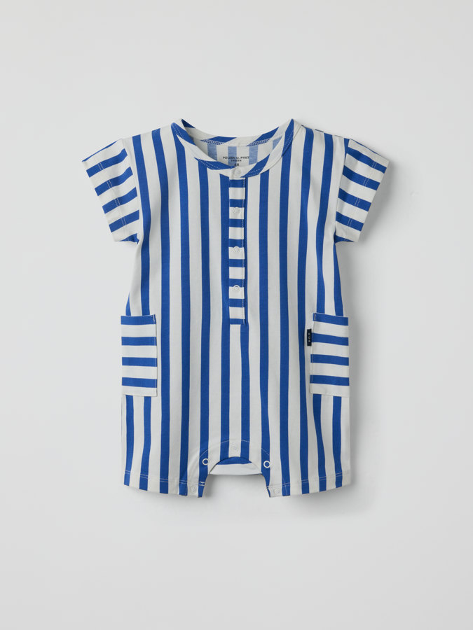 Kortermet jumpsuit stripete Kortermet jumpsuit stripete