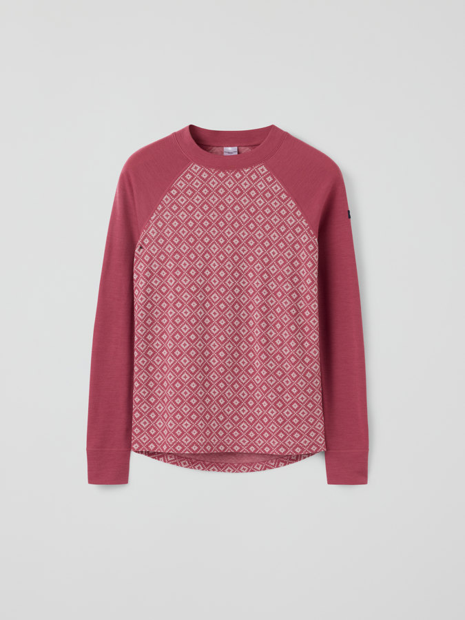 Overdel merino jacquard voksen