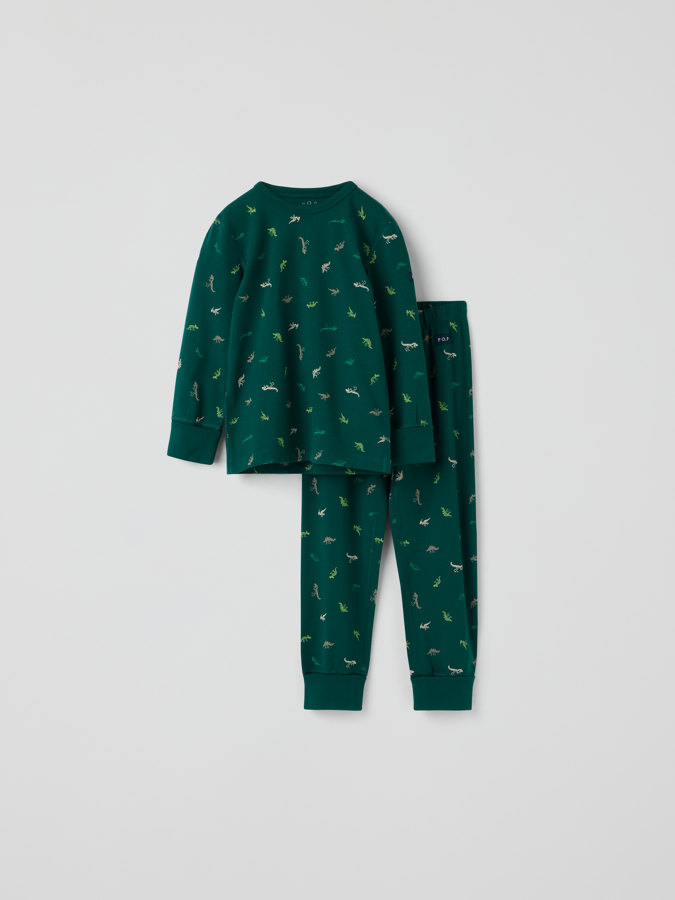 Pyjamas-sett dinosaurskjelett