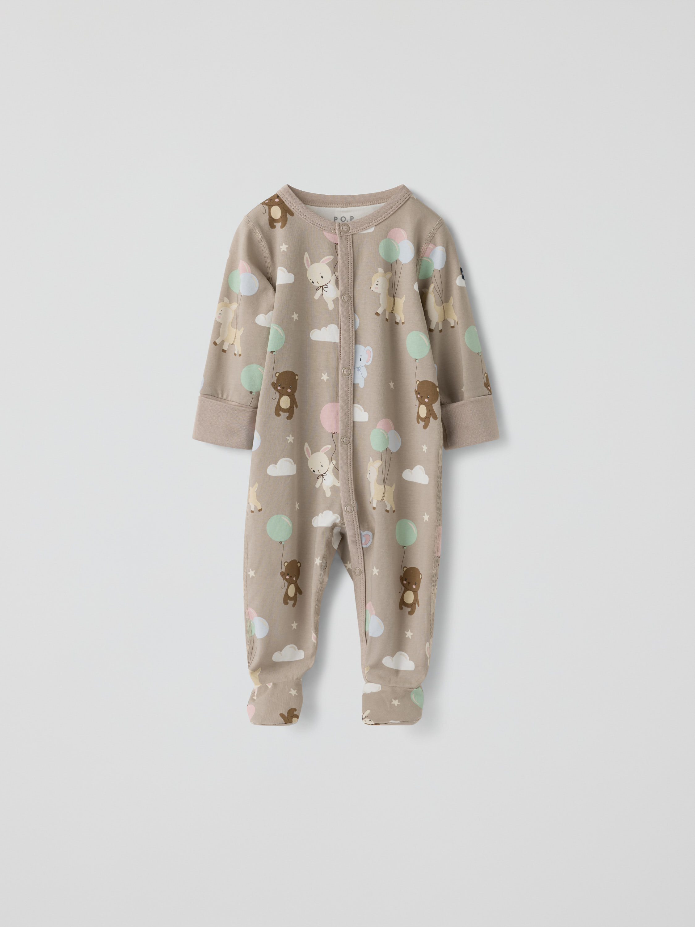 Mønstret pyjamasdress