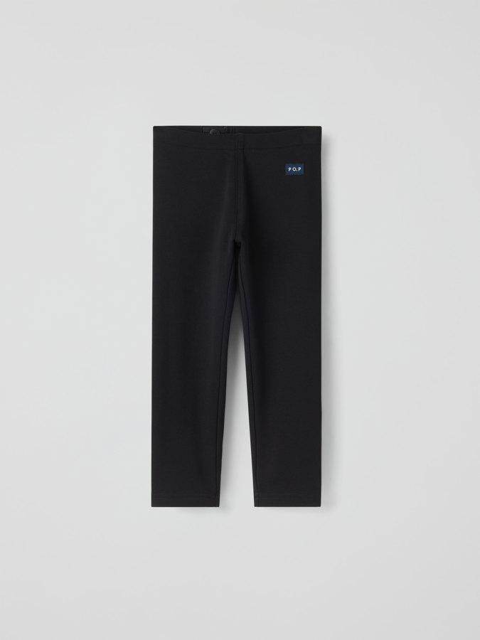 Ensfarvede leggings