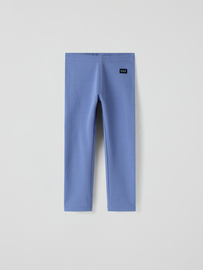 Ensfarvede leggings