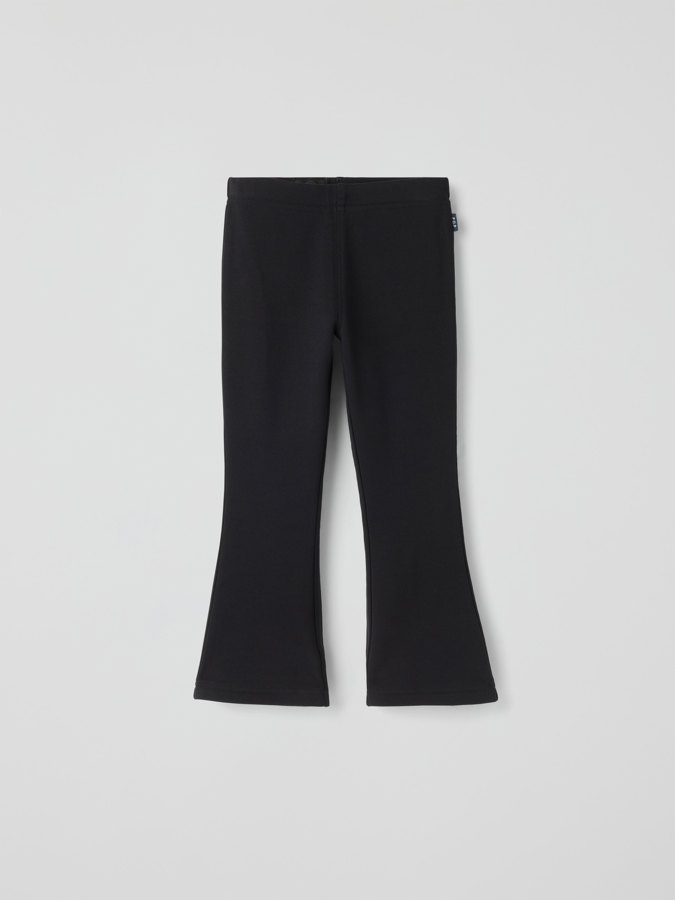 Bootcut leggings ensfargede