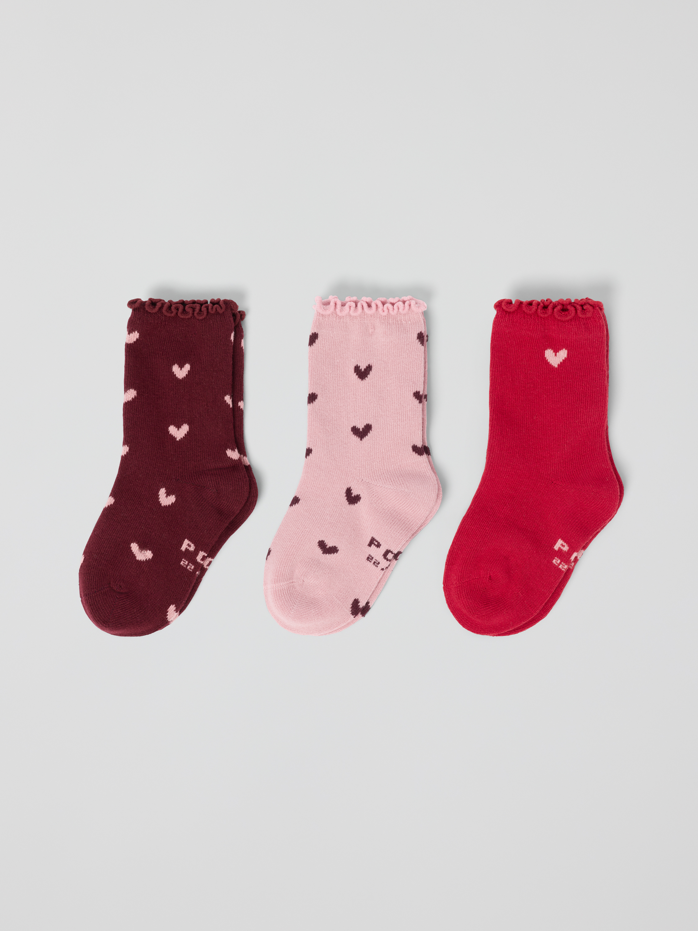3-pack Sokker Hjerter