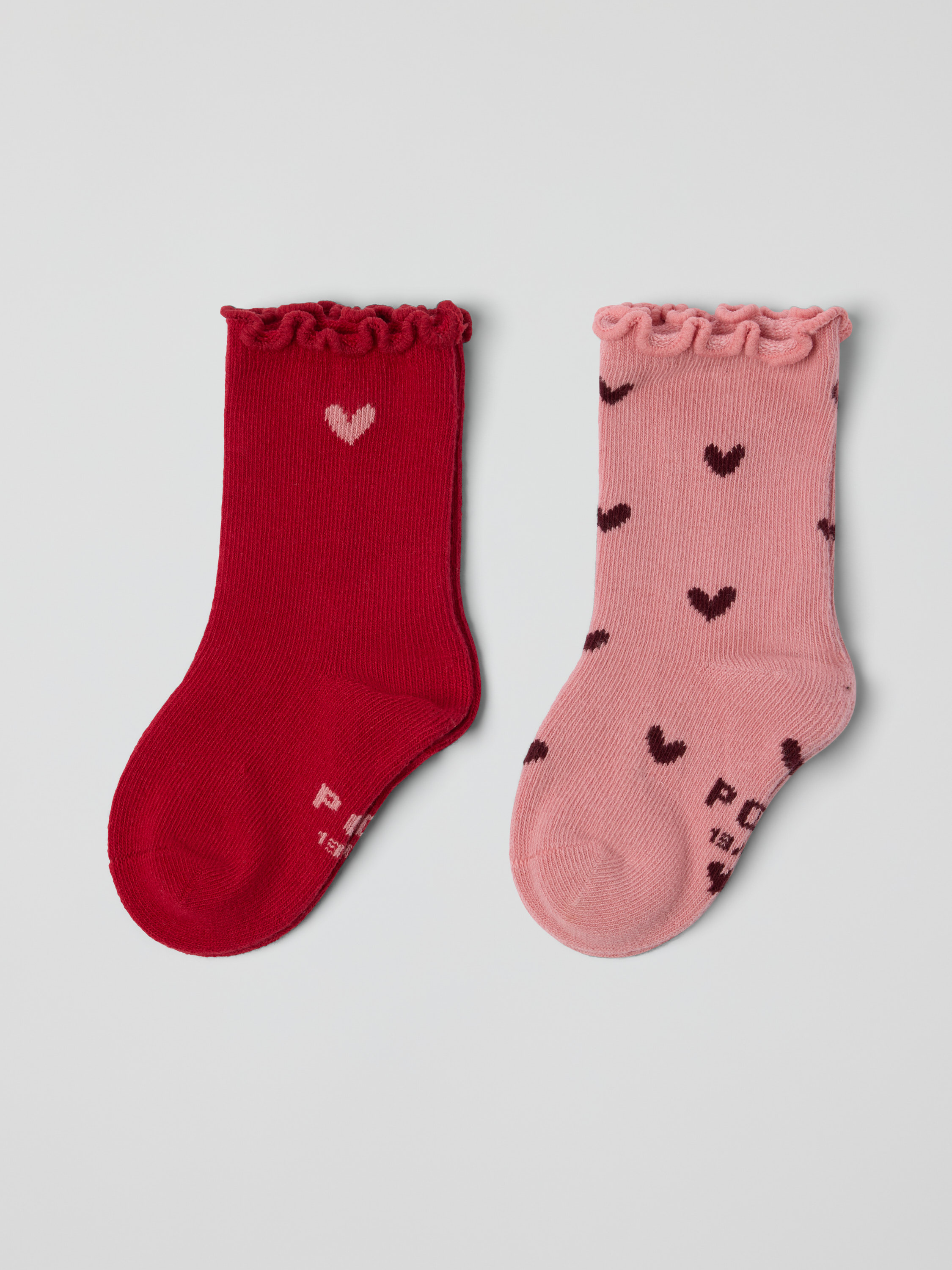 2-pack Babysokker Hjerter