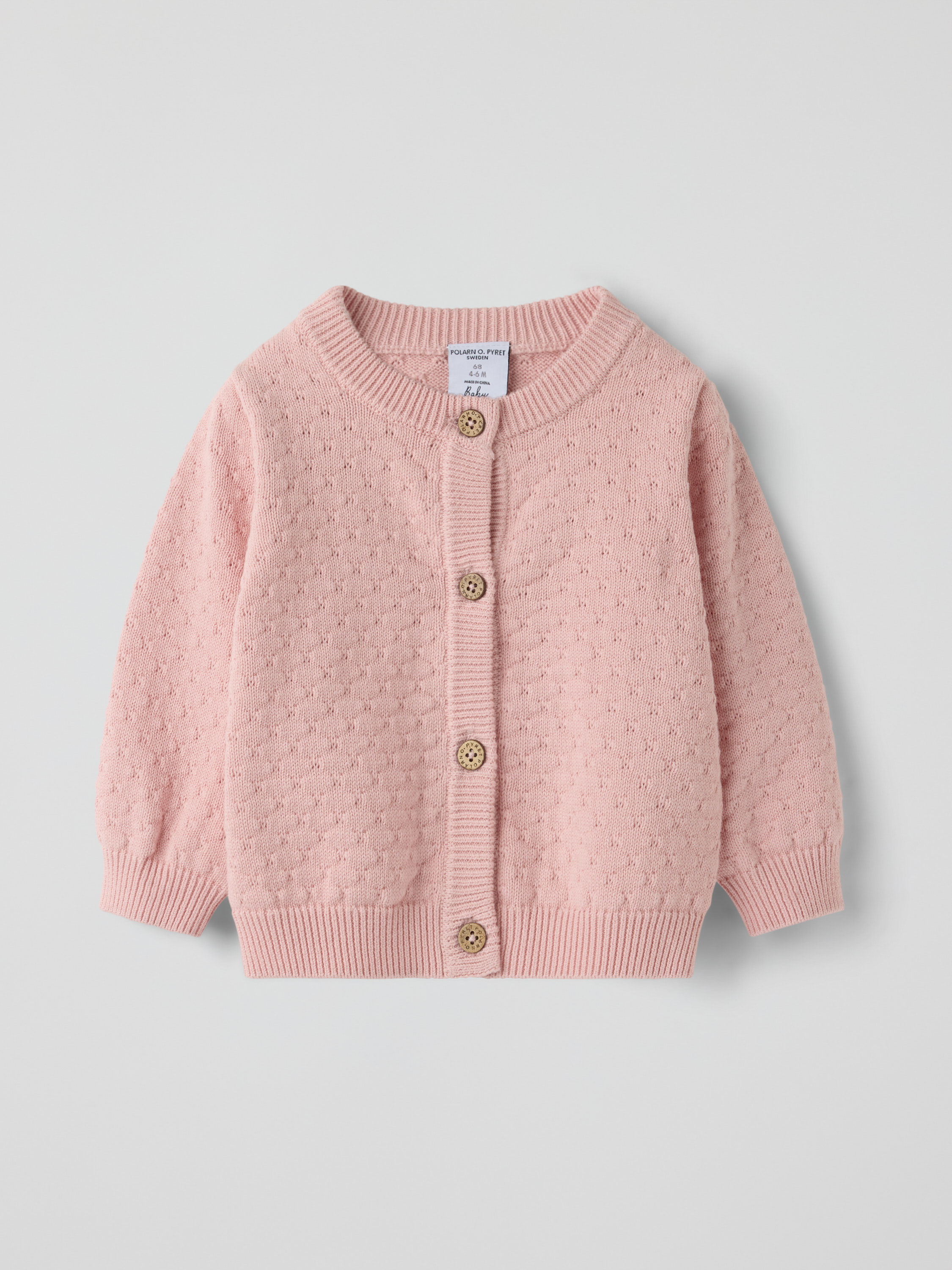 Finstrikket cardigan