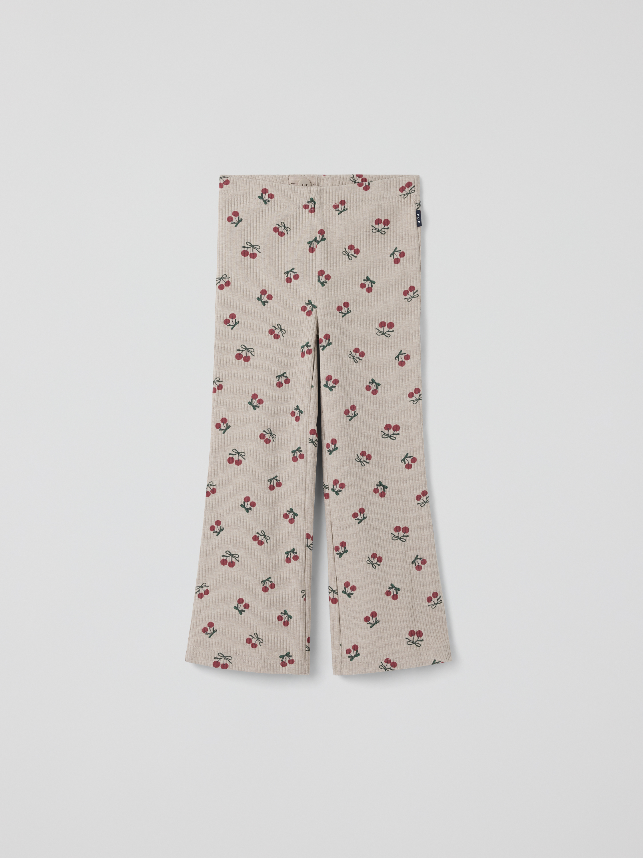 Ribbede tights med utsvingte ben