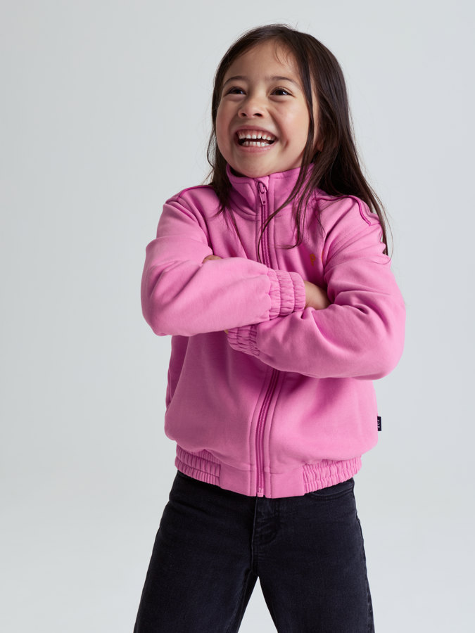 sweatshirt med glidelås