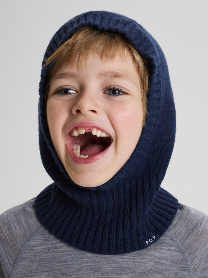 Strikket balaklava ullblanding Strikket balaklava ullblanding