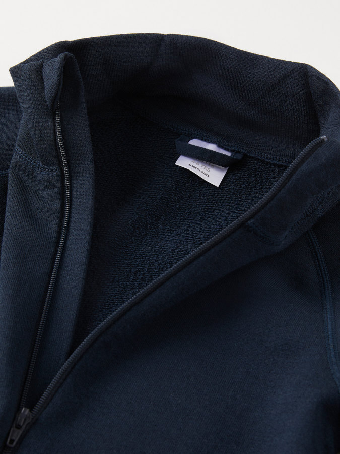 Jakke ullfrotté i merino Jakke ullfrotté i merino