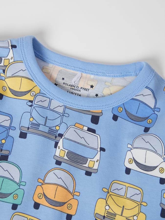 Pyjamas med nedbrettbare vrangborder kjøretøy