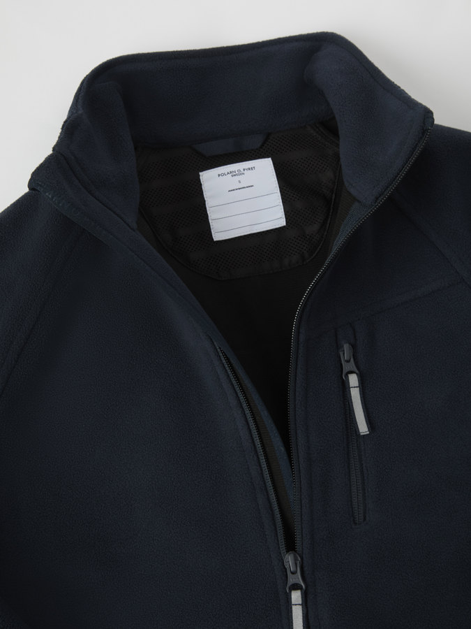 Voksen vindfleecejakke ensfarget Voksen vindfleecejakke ensfarget
