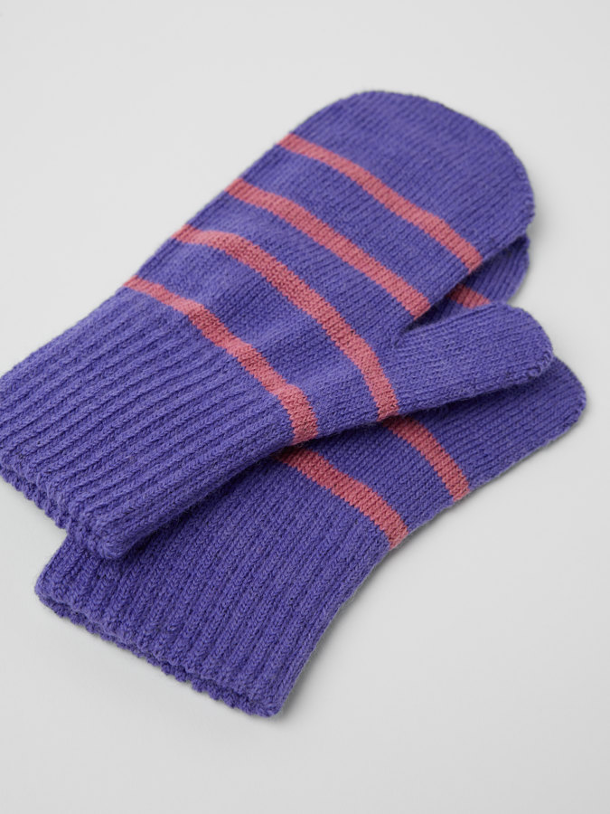 Strikkede votter ullblanding Strikkede votter ullblanding