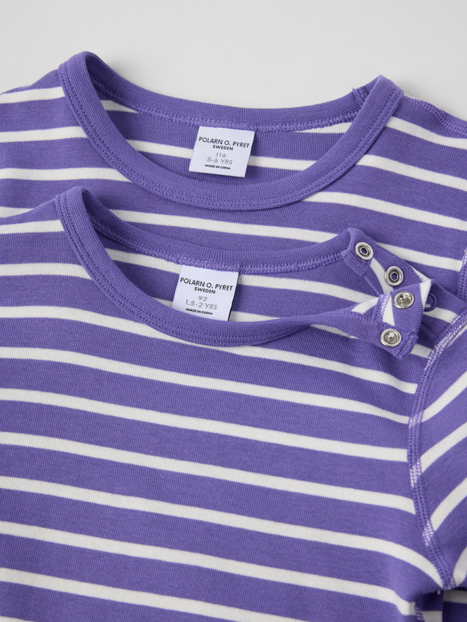 Langermet t-skjorte stripet Langermet t-skjorte stripet