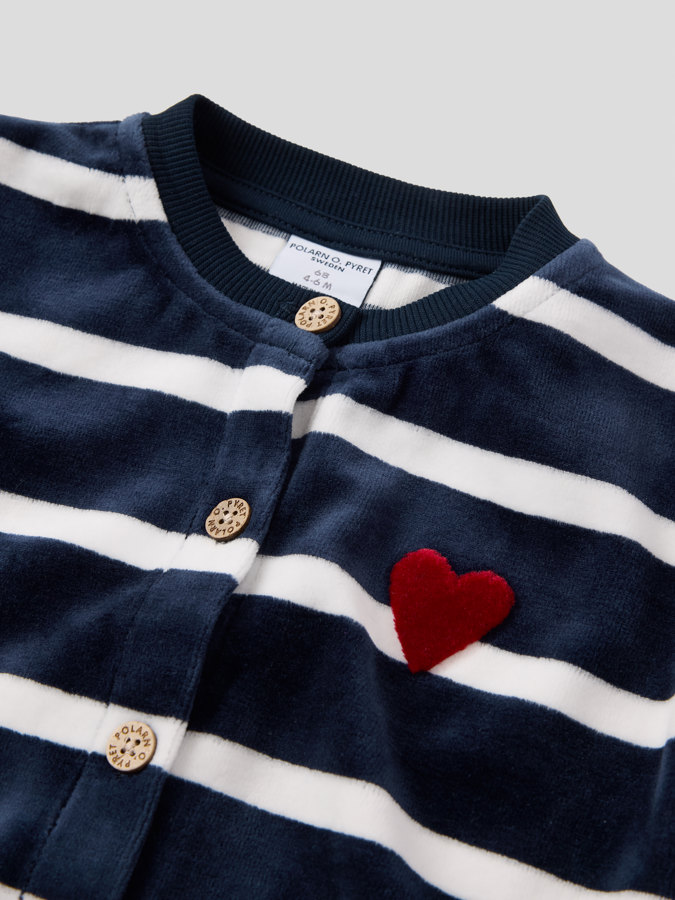 Stripet velourdress Stripet velourdress