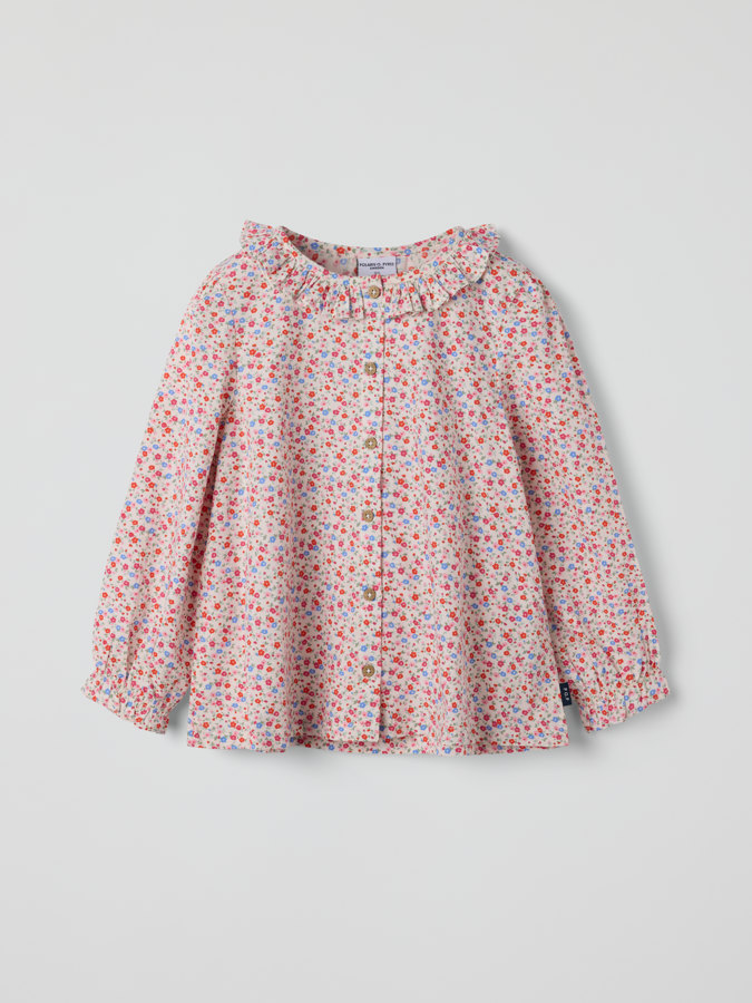 Langermet bluse blomstrete Langermet bluse blomstrete